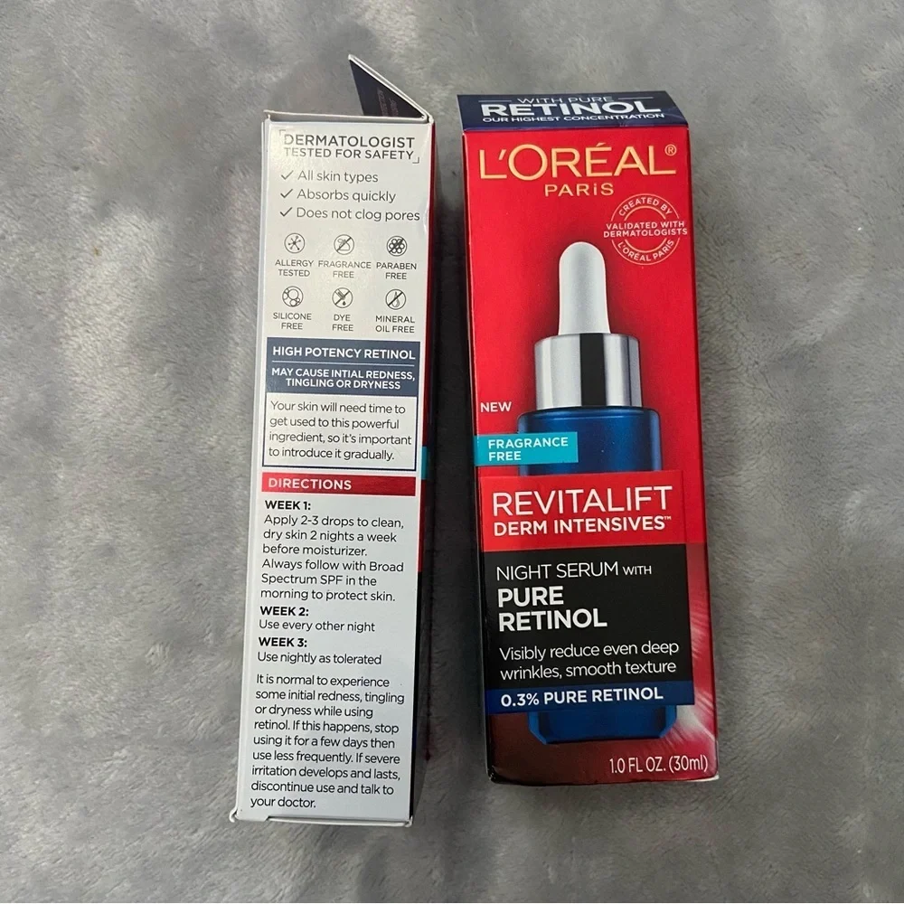 New! L’Oréal Revitalift Derm Intensives Night Serum 0.3% Retinol 27605